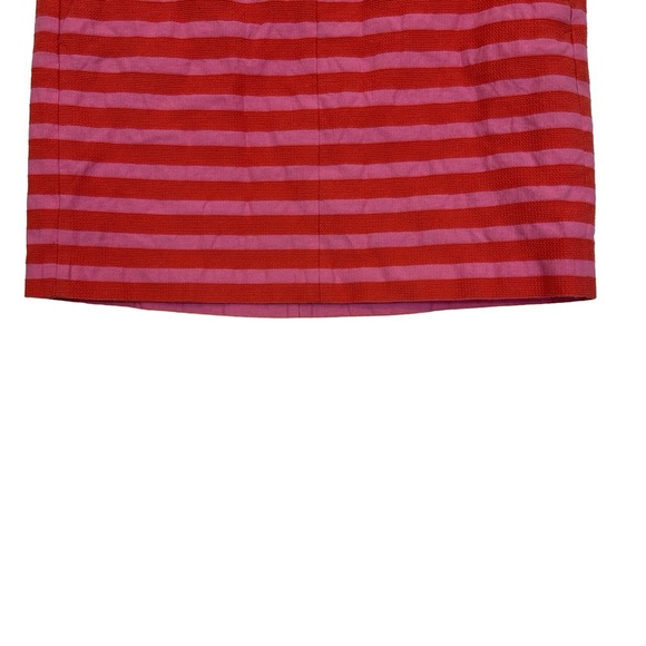 J Crew Factory Striped Mini Skirt Pink Orange 2 - Picture 8 of 15